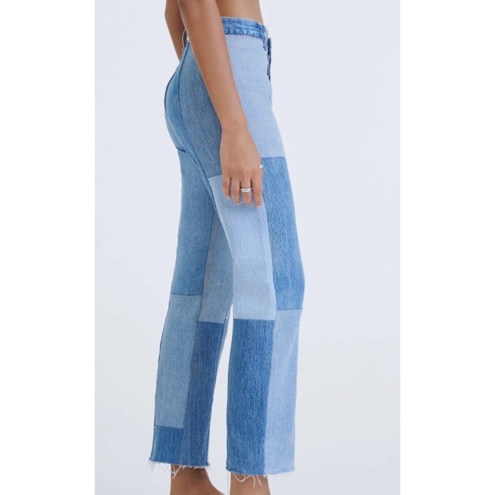 Re/done X Levi's $595 70s Patch Jeans Size 26 - Picture 4 of 8